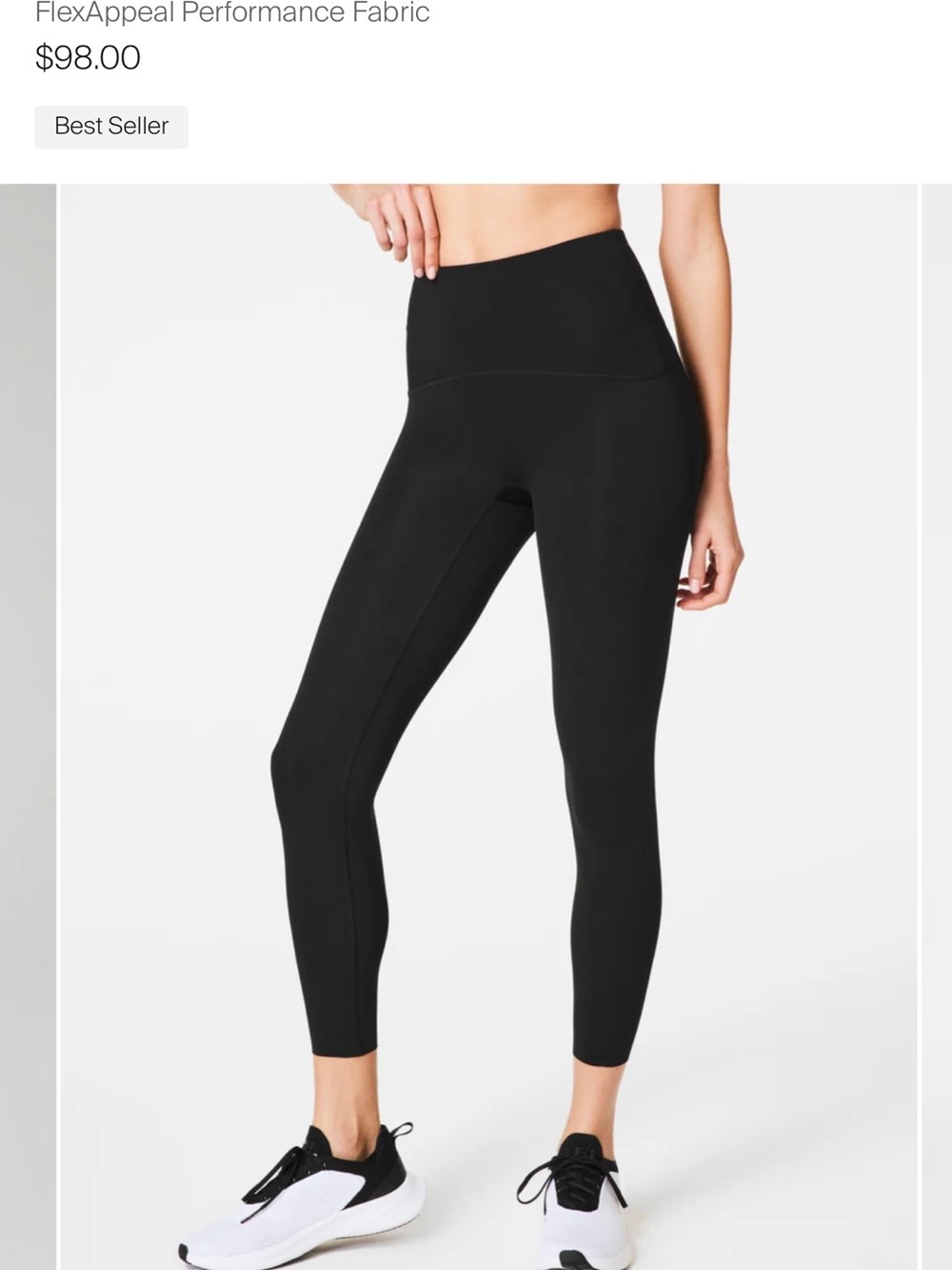 SPANX Black High-Waist Booty Sculpting Leggings